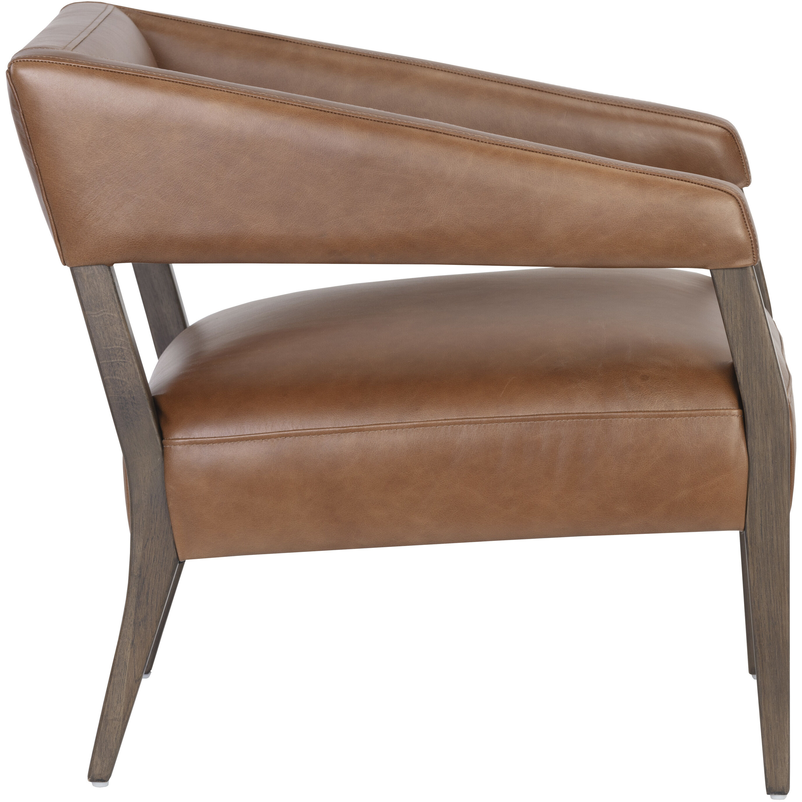 Carlyle Shalimar Tobacco Leather Lounge Chair